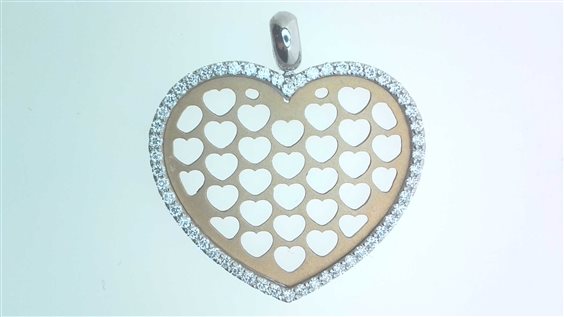 Pendant Sommer Woman I Love You in Gold Cubic Zirconia CUORE ZIRC P UQ/Z 4.00 BR - CUORE ZIRC P UQ/Z 4.00 BR